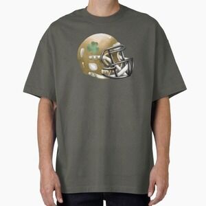 Fighting Irish Football Helmet Oversized T-Shirt